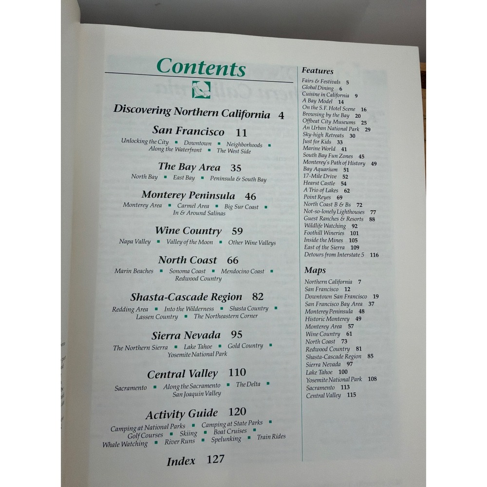 Sunset‎ Northern California Travel Guide 1991 First Printing San Francisco Maps - Picture 6 of 8
